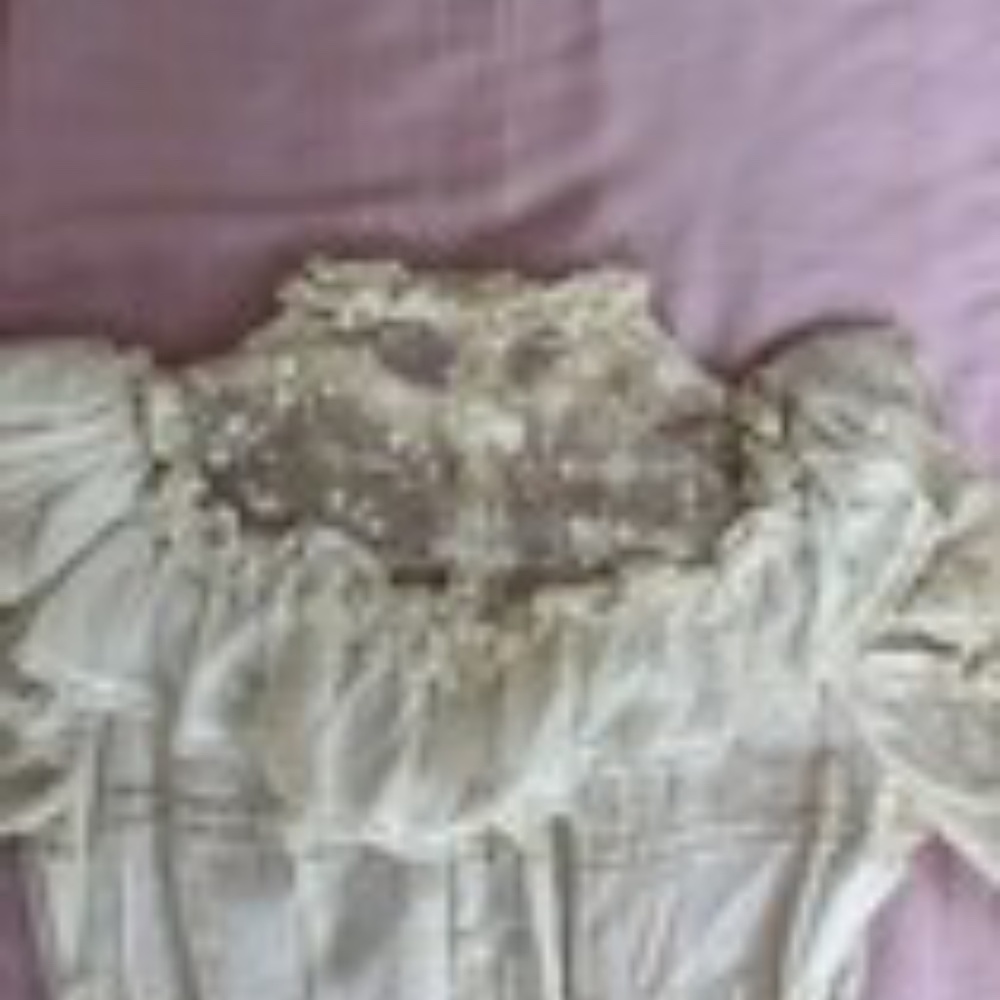 Charming Victorian Children's Long Sleeve Top with Gorgeous Lace and Ruffle - Picture 6 of 6
